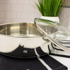 BergHOFF Comfort 10" 18/10 Stainless Steel Covered Deep Skillet -BergHOFF Shop 1100231 LS 2