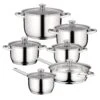 BergHOFF Essentials Gourmet 12Pc 18/10 Stainless Steel Cookware Set, Black Handles -BergHOFF Shop 1100246 1 037fcb16 70ed 4f1d b2c1 be25cbf14e8b