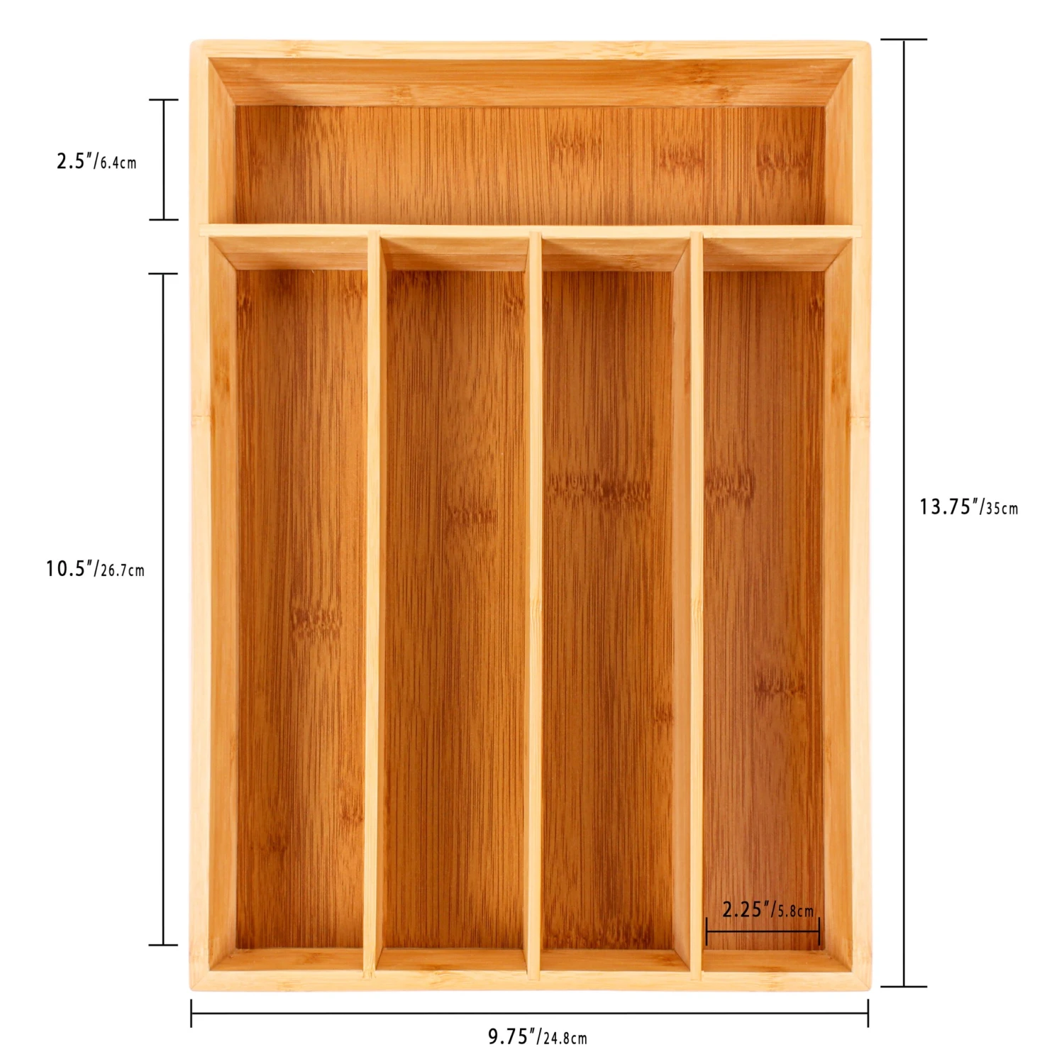 BergHOFF CooknCo 5-Slot Flatware Organizer 13.75"x9.75" 4 BergHOFF CooknCo 5-Slot Flatware Organizer 13.75"x9.75" - Image 2