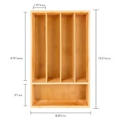 BergHOFF CooknCo 5-Slot Flatware Organizer 13.5" X 8.5" -BergHOFF Shop 2211432 07