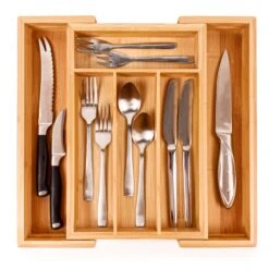 BergHOFF CooknCo Bamboo 6-Slot Expanding Flatware Organizer 11 BergHOFF CooknCo Bamboo 6-Slot Expanding Flatware Organizer -BergHOFF Shop 2211433 03