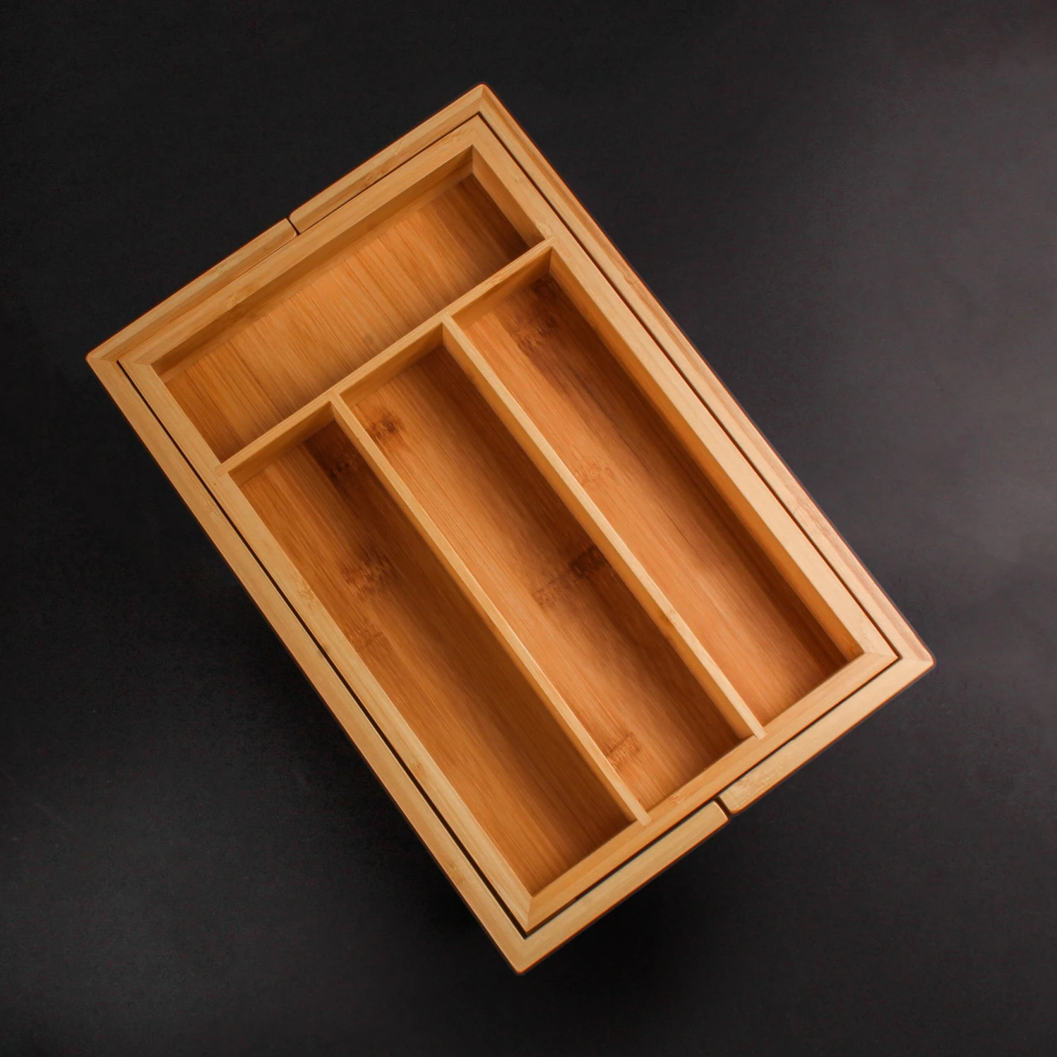 BergHOFF CooknCo Bamboo 6-Slot Expanding Flatware Organizer 8 BergHOFF CooknCo Bamboo 6-Slot Expanding Flatware Organizer - Image 6