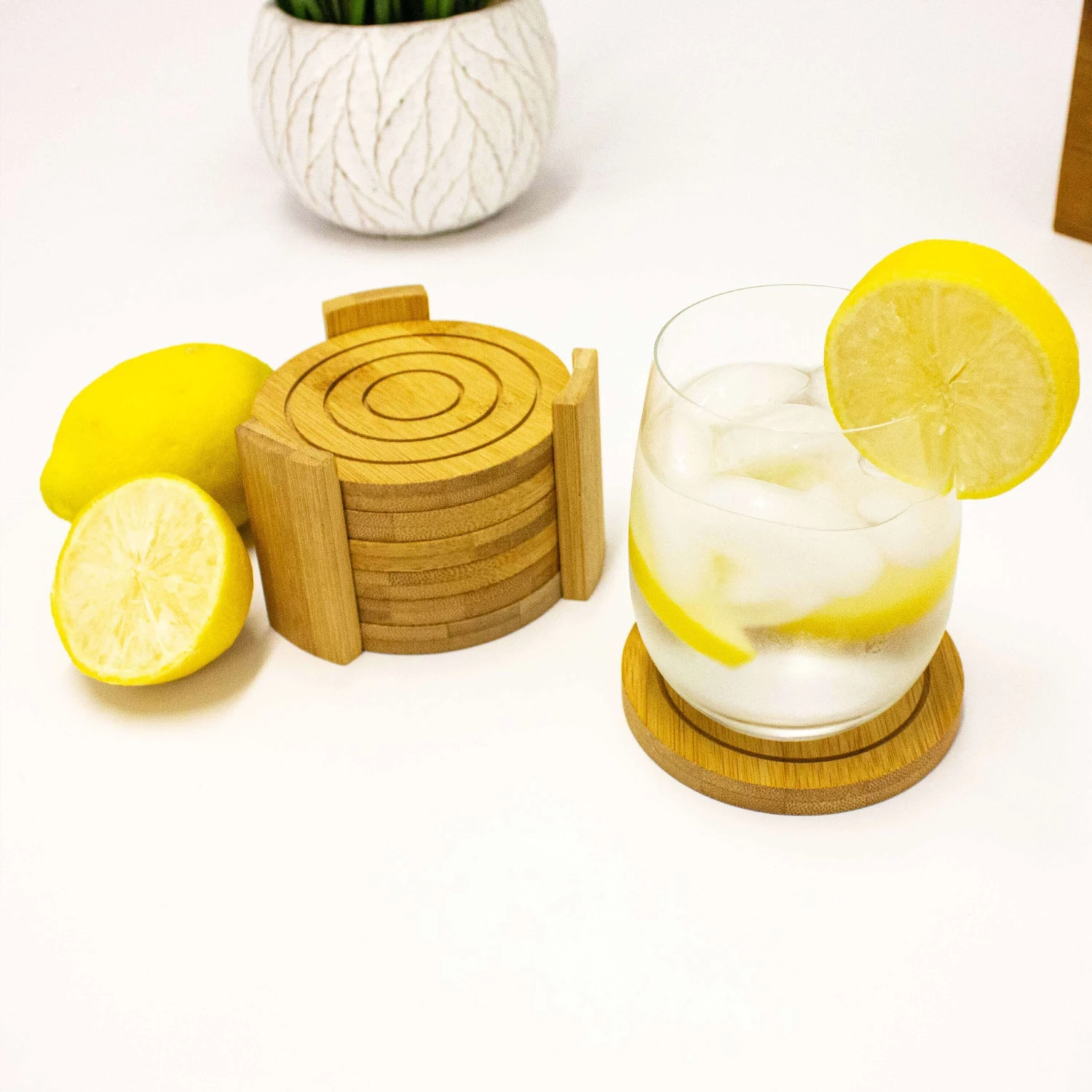 BergHOFF Bamboo 14 Pieces Coaster Set 7 BergHOFF Bamboo 14 Pieces Coaster Set - Image 5