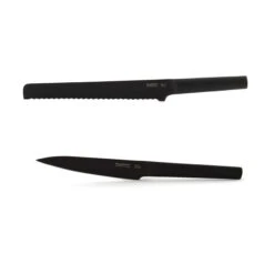 BergHOFF RON 2Pc Bread & Utility Knife Set, Black