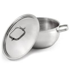 BergHOFF Essentials Belly Shape 18/10 Stainless Steel 9.5" Stockpot With Stainless Steel Lid 5.5Qt. 10 BergHOFF Essentials Belly Shape 18/10 Stainless Steel 9.5" Stockpot With Stainless Steel Lid 5.5Qt. -BergHOFF Shop 2219118 02
