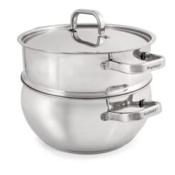 BergHOFF Essentials Belly Shape 18/10 Stainless Steel 9.5" Stockpot With Stainless Steel Lid 5.5Qt. 14 BergHOFF Essentials Belly Shape 18/10 Stainless Steel 9.5" Stockpot With Stainless Steel Lid 5.5Qt. -BergHOFF Shop 2219118 06