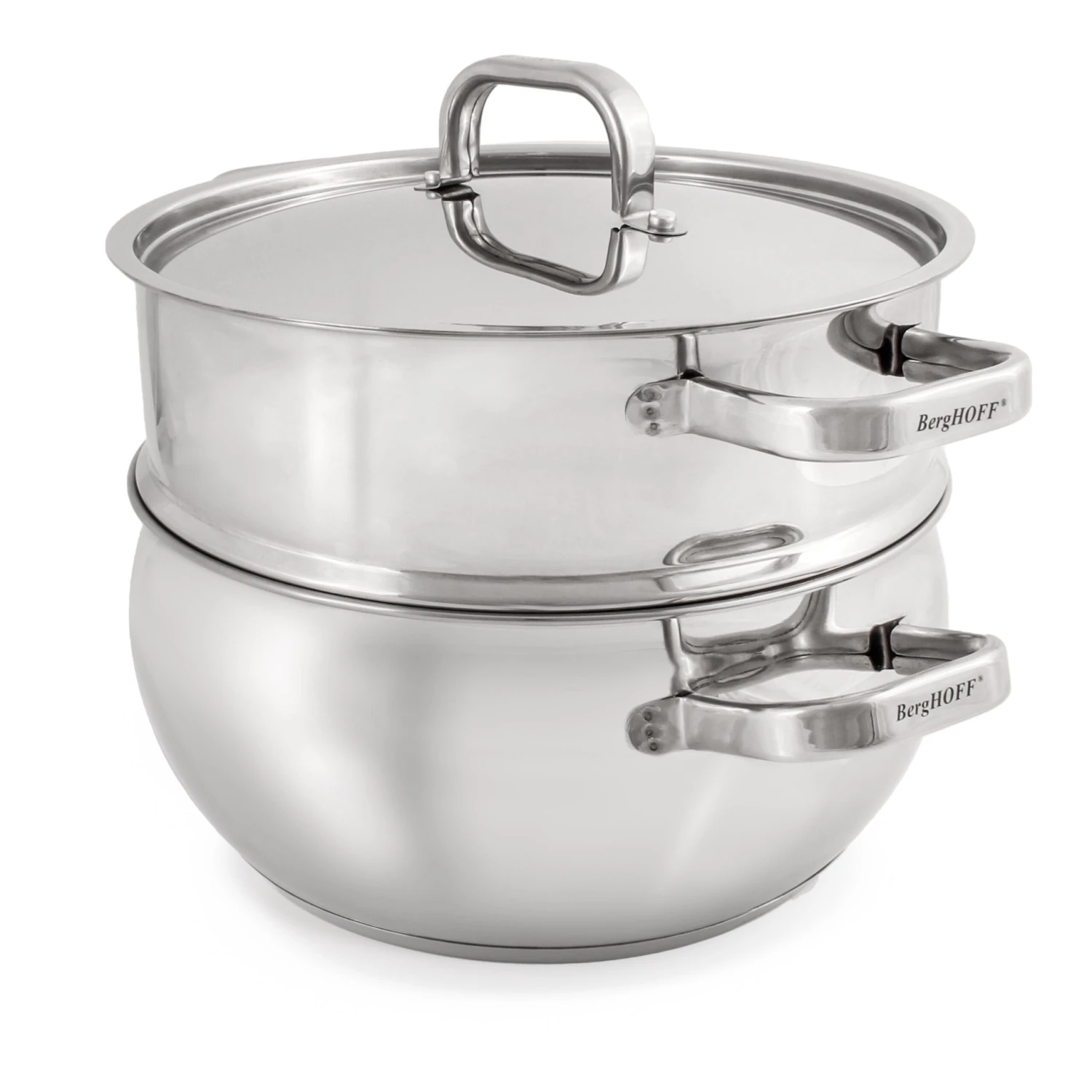 BergHOFF Essentials Belly Shape 18/10 Stainless Steel 9.5" Stockpot With Stainless Steel Lid 5.5Qt. 8 BergHOFF Essentials Belly Shape 18/10 Stainless Steel 9.5" Stockpot With Stainless Steel Lid 5.5Qt. - Image 6