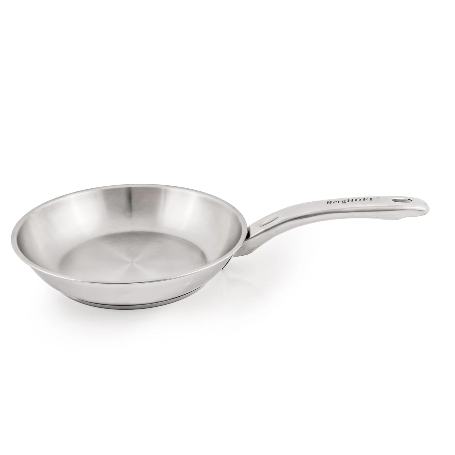 BergHOFF Essentials Belly Shape 18/10 Stainless Steel 8" Frying Pan 3 BergHOFF Essentials Belly Shape 18/10 Stainless Steel 8" Frying Pan