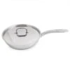 BergHOFF Essentials Belly Shape 18/10 Stainless Steel 10.5" Skillet With Stainless Steel Lid 2.5Qt.