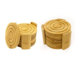 BergHOFF Bamboo 14 Pieces Coaster Set