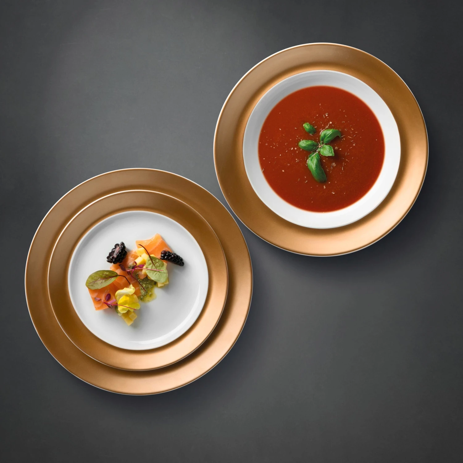 BergHOFF Gem 40pc Dinnerware & Flatware Set, White & Gold 5 BergHOFF Gem 40pc Dinnerware & Flatware Set, White & Gold - Image 3