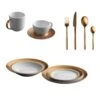 BergHOFF Gem 40pc Dinnerware & Flatware Set, White & Gold -BergHOFF Shop 2220203 8f992781 1c7b 470f a0b8 ecac1da8b714