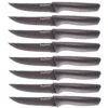BergHOFF 8Pc Nonstick Serrated Steak Knife Set 8.5", Dark Grey -BergHOFF Shop 2220297