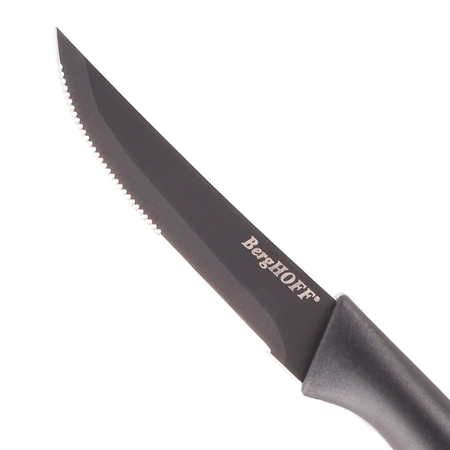 BergHOFF 8Pc Nonstick Serrated Steak Knife Set 8.5", Dark Grey 5 BergHOFF 8Pc Nonstick Serrated Steak Knife Set 8.5", Dark Grey - Image 3