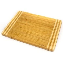 BergHOFF Bamboo Rectangular Cutting Board, Striped, 10.6x7.7x0.6"