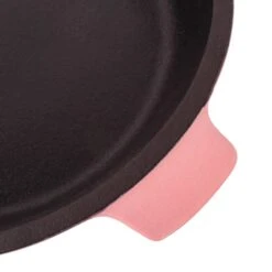 BergHOFF Neo Cast Iron 3Pc Cookware Set, 3Qt Covered Dutch Oven & 10" Fry Pan, Pink -BergHOFF Shop 2224237 07