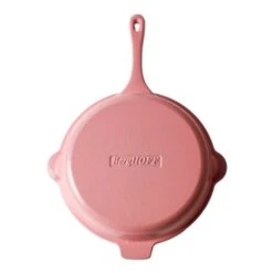 BergHOFF Neo Cast Iron 3Pc Cookware Set, 3Qt Covered Dutch Oven & 10" Fry Pan, Pink -BergHOFF Shop 2224237 09
