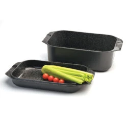 BergHOFF Scala Nonstick Double Roasting Pan 17"x8.6" 8 BergHOFF Scala Nonstick Double Roasting Pan 17"x8.6" -BergHOFF Shop 2307223 4