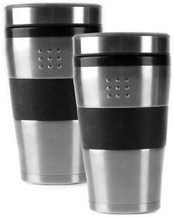 BergHOFF Orion Set Of 2 Stainless Steel Mugs Home