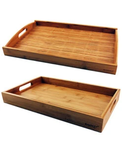 BergHOFF Bamboo Graduated 2pc Tray Set Home