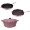 BergHOFF Neo Cast Iron 4Pc Set F/P G/P & 5 Qt Pink Home -BergHOFF Shop 3050018706 RLLD 1