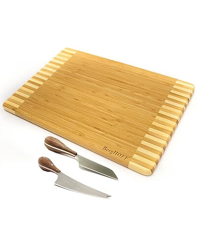 BergHOFF Bamboo 3Pc Two Toned Rectangular Board Set Home 3 BergHOFF Bamboo 3Pc Two Toned Rectangular Board Set Home