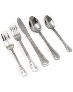 BergHOFF 20Pcs Matte Flatware Set 18/0 Stainless Steel Home
