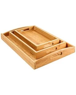 BergHOFF Bamboo 3Pc Tray Set Home