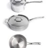 BergHOFF Profestainless Steel 18/10 Tri-Ply 5pc Starter Cookware Set Home 1 BergHOFF Profestainless Steel 18/10 Tri-Ply 5pc Starter Cookware Set Home -BergHOFF Shop 3050062322 RLLD 1
