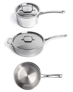 BergHOFF Profestainless Steel 18/10 Tri-Ply 5pc Starter Cookware Set Home