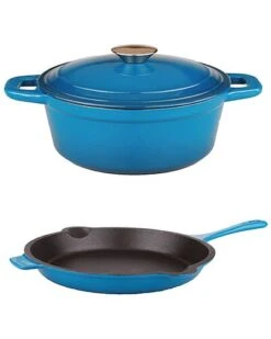 BergHOFF Neo Cast Iron 3pc Set Home Cream -BergHOFF Shop 3050134502 RLLD blue 1 1