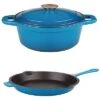 BergHOFF Neo Cast Iron 3pc Set Home Cream -BergHOFF Shop 3050134502 RLLD blue 1