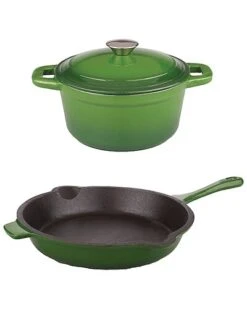 BergHOFF Neo Cast Iron 3pc Set Home Cream -BergHOFF Shop 3050134502 RLLD green 1