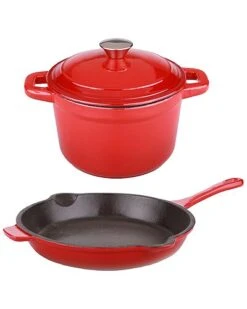 BergHOFF Neo Cast Iron 3pc Set Home Cream -BergHOFF Shop 3050134502 RLLD red 1