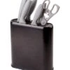 BergHOFF 8pc Grey Knife Set With Universal Black Knife Block Home