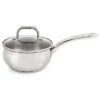 BergHOFF Belly Shape Stainless Steel 1.5qt Sauce Pan With Lid Home