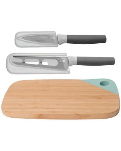 BergHOFF Leo 3pc Knife And Cutting Board Set Home