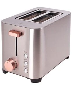 BergHOFF 850W Ouro Gold 2 Slice Stainless Steel Toaster Home