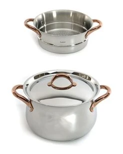 BergHOFF Ouro Gold 3Pc Steamer Set With Metal Lids Home