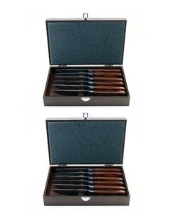 BergHOFF Pakka 14pc Steak Knife Set With 2 Cases Home