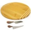 BergHOFF Bamboo 3Pc Round Board Set/Aaron Probyn Cheese Knife Home -BergHOFF Shop 3050337403 RLLD 1