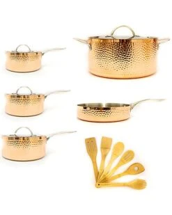 BergHOFF Copper Hammered Tri-Ply 15Pc Cookware Set Home