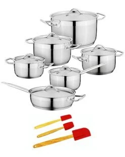BergHOFF Essentials Hotel Stainless Steel 15pc Cookware Set Home