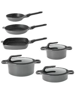 BergHOFF Gem Stay Cool Non Stick Cast Alum 9pc Cookwareset Home
