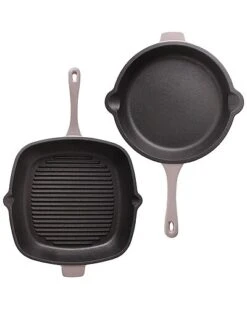 BergHOFF Neo 2pc Oyster Cast Iron Set Home
