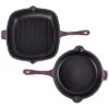 BergHOFF Neo 2pc Purple Grill Pan And Fry Pan Cast Iron Set Home 2 BergHOFF Neo 2pc Purple Grill Pan And Fry Pan Cast Iron Set Home -BergHOFF Shop 3050422429 RLLD 1
