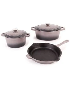 BergHOFF Neo 5pc Oyster Cast Iron Set Home