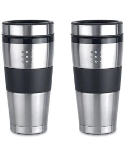 BergHOFF Essentials 16Oz Travel Mugs (Set Of 2) Home