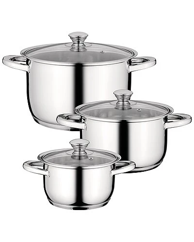 BergHOFF Essentials 6pc Stainless Steel Cookware Set Home 3 BergHOFF Essentials 6pc Stainless Steel Cookware Set Home