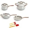 BergHOFF Ouro Gold 10Pc 18/10 Ss Cookware Set With Bronze Handles Home 1 BergHOFF Ouro Gold 10Pc 18/10 Ss Cookware Set With Bronze Handles Home -BergHOFF Shop 3050678022 RLLD 1